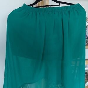 Green skirt- fully lined/ B5